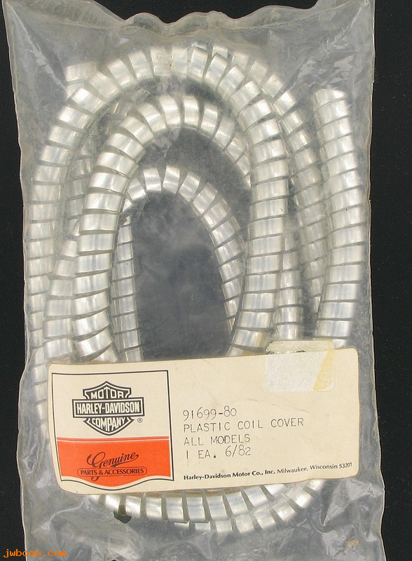   91699-80 (91699-80): Plastic coil / cable cover - chrome - NOS