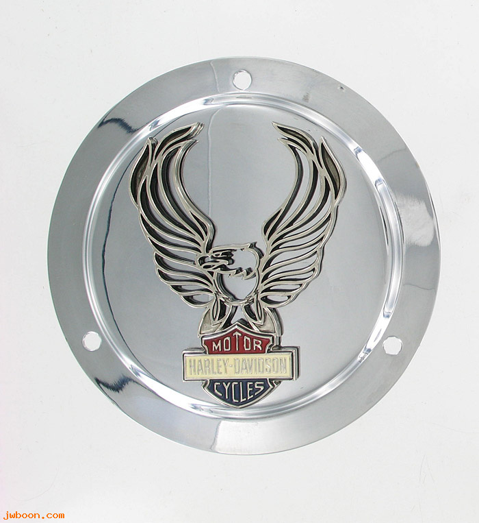   91699-81 (91699-81): Derby cover - silver custom eagle - NOS - FL, FLH, FX '70-