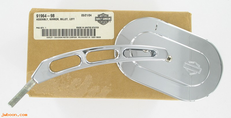   91964-98 (91964-98): Billet mirror - left - NOS