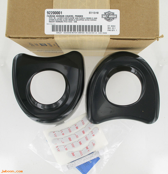   92200001 (92200001): Covers, fairing mirror - prime - NOS - FLHX/SE 02-