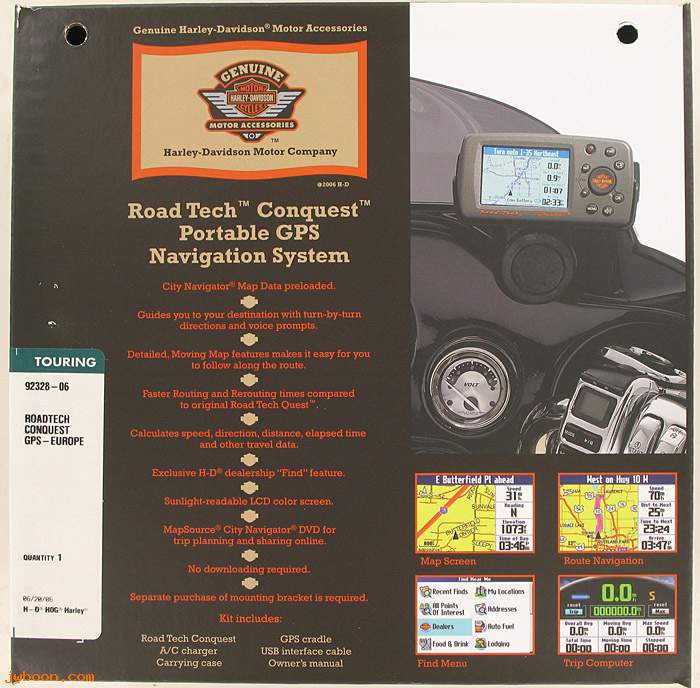   92328-06 (92328-06): Road Tech Conquest GPS system - Europe - NOS