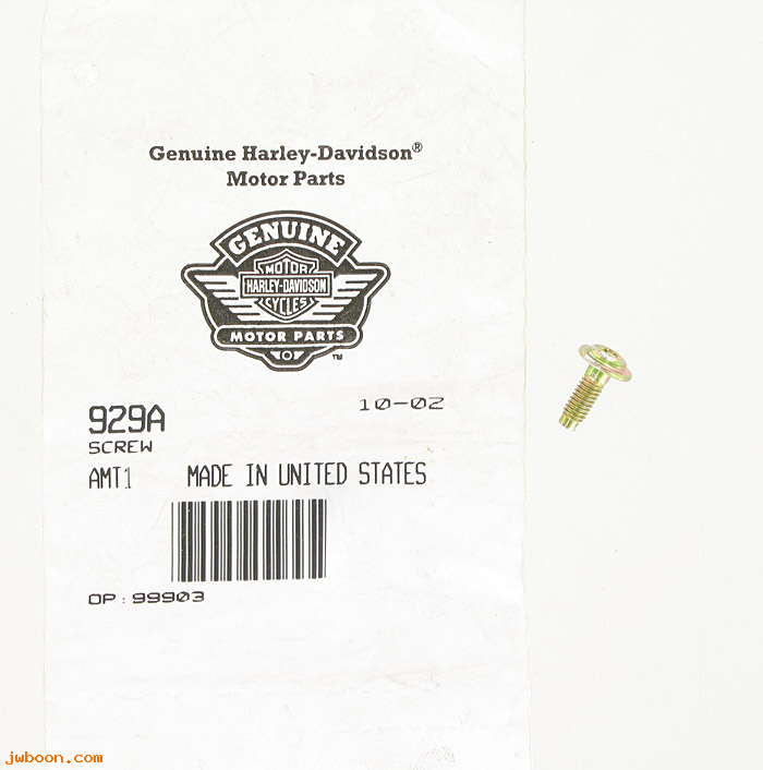        929A (     929A): Screw, M4 x 0.7 x 9.1 (11.8) flange head - NOS - Buell,XL,XR1200