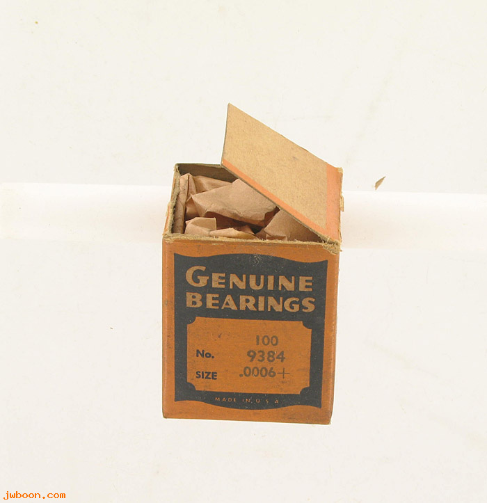       9384.100box1 (    9384): Rollers, crank pin, boxed +.0006 - NOS - K-model late'52-'53