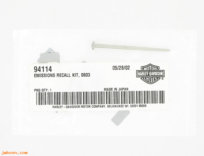   94114 (94114): Recall kit, 0603, emissions - NOS