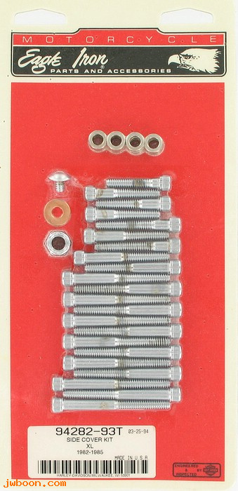   94282-93T (94282-93T): Primary and gear cover screw kit - allen head - NOS - XL 82-85