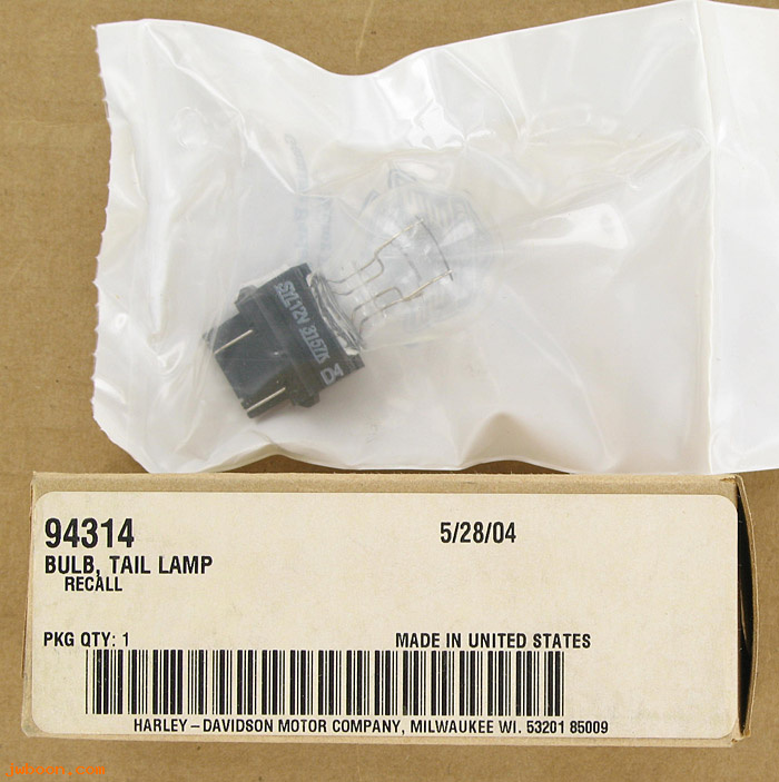   94314 (94314): Bulb, tail lamp - recall 0114 - NOS