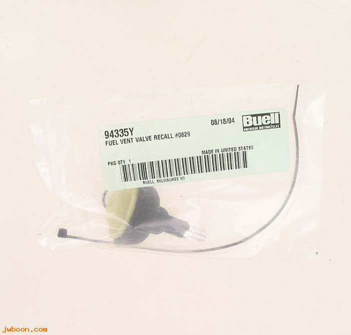   94335Y (94335Y): Recall kit, code 0829, fuel vent valve - NOS