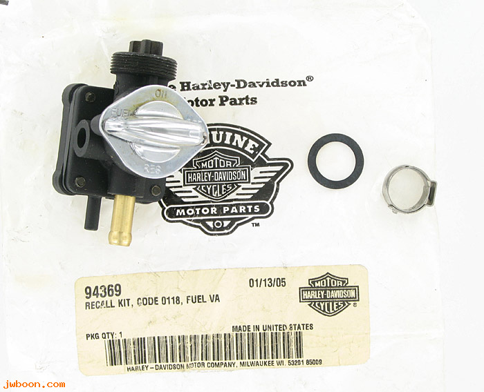   94369 (94369 / 62169-95B): Recall kit, code 0118, XL fuel valve - NOS - XL