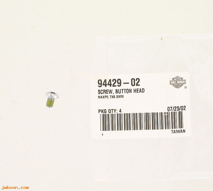   94429-02 (94429-02): Screw, M4 x 0.7 x 6.5 mm - NOS