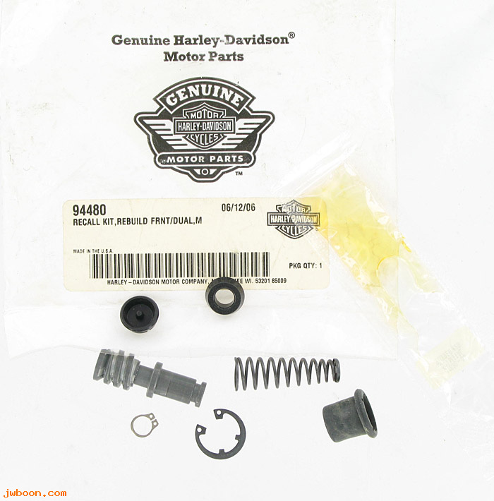   94480 (94480): Recall kit, code 0125, front dual brake - NOS - XL 04-06