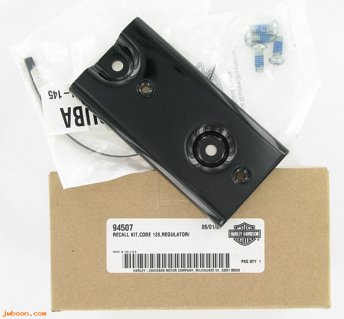   94507 (94507): Recall kit, code 128, regulator relocation bracket -NOS- XL 07-08