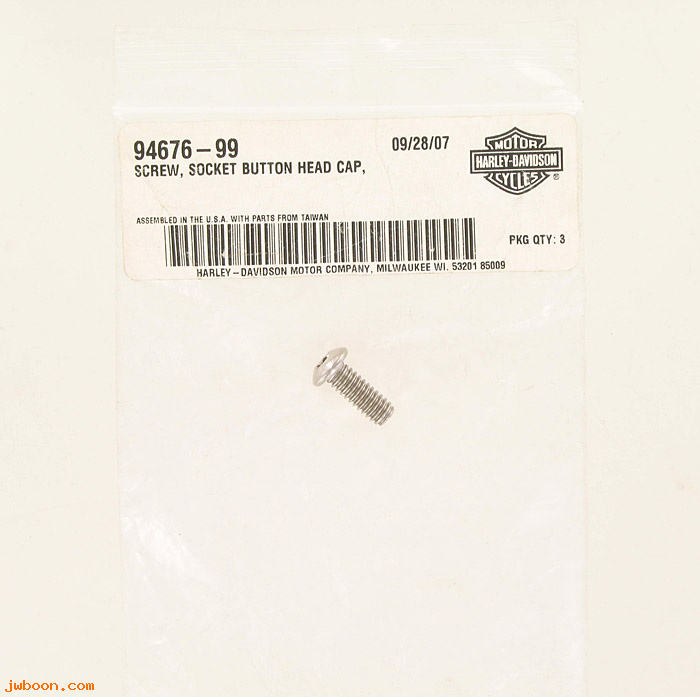   94676-99 (94676-99): Screw, 1/4"-20 x 5/8" Torx button head - NOS