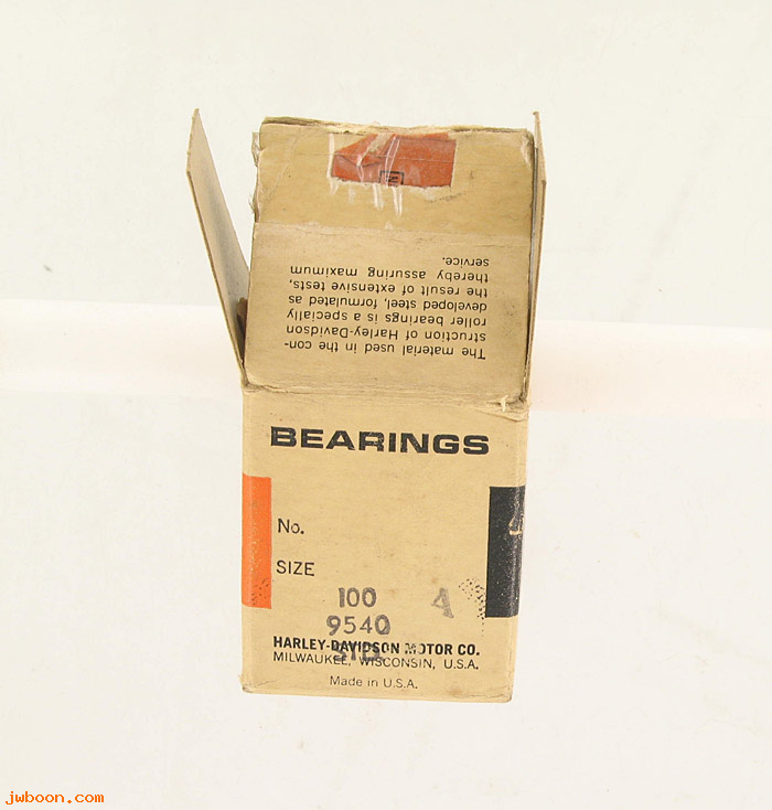       9540A.100box1 (    9540A): Bearing rollers, boxed - 0.2185" NOS,Big Twins L58-E84,Pan/Shovel