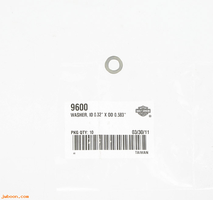       9600 (    9600): Washer, 1/4" - NOS