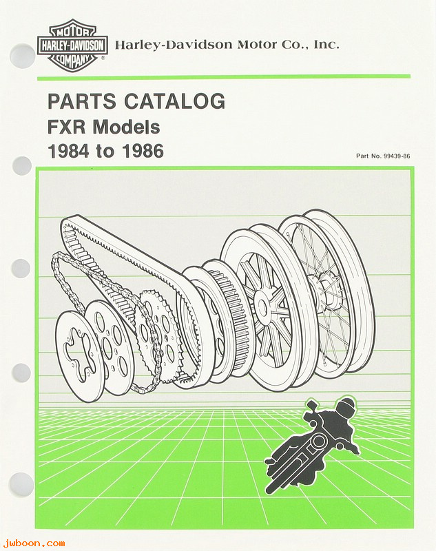   99439-86 (99439-86): FXR parts catalog '84-'86 - NOS