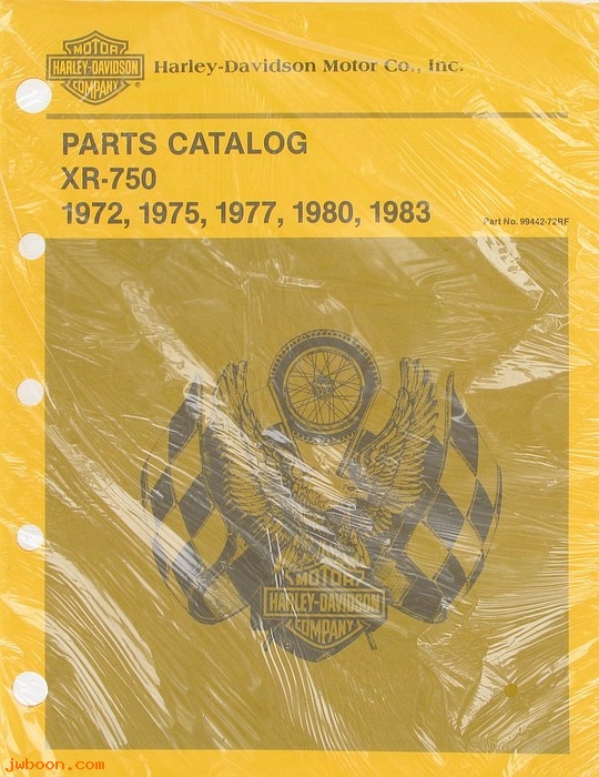   99442-72RF (99442-72RF): Sportster, XR 750 parts catalog '72-'83 - NOS