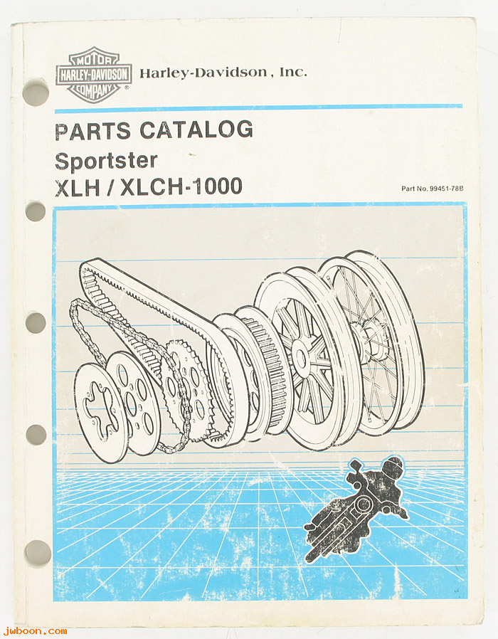   99451-78Bused (99451-78B): Sportster, XLH, XLCH 1000 parts catalog '54-'78