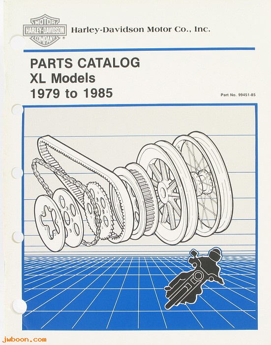   99451-85 (99451-85): Sportster, XL, XR-1000 parts catalog '79-'85 - NOS