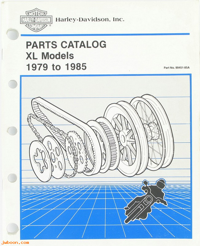   99451-85A (99451-85A): Sportster, XL, XR-1000 parts catalog '79-'85 - NOS