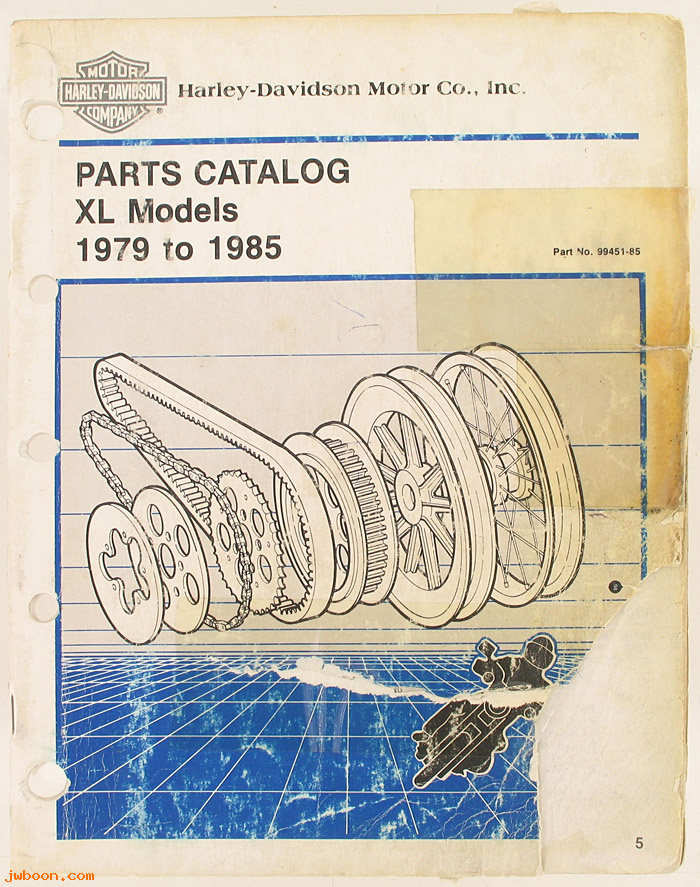   99451-85used (99451-85): Sportster, XL, XR-1000 parts catalog '79-'85 - NOS