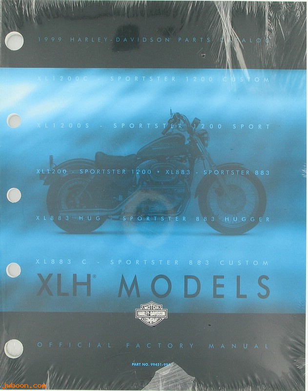   99451-99A (99451-99A): Sportster, XLH parts catalog 1999 - NOS