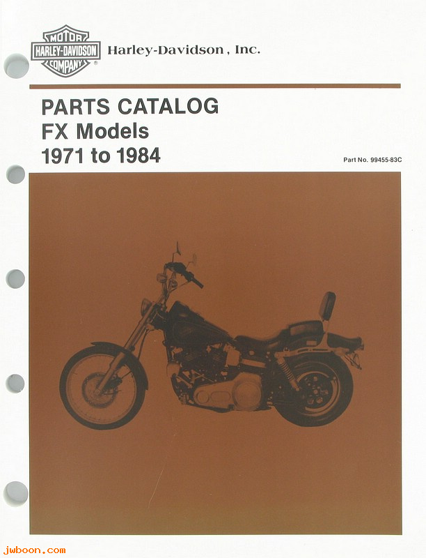   99455-83C (99455-83C): FX parts catalog '71-'84 - NOS