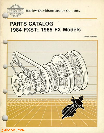   99455-85 (99455-85): FXST parts catalog '84-'85,  FX 1985 - NOS