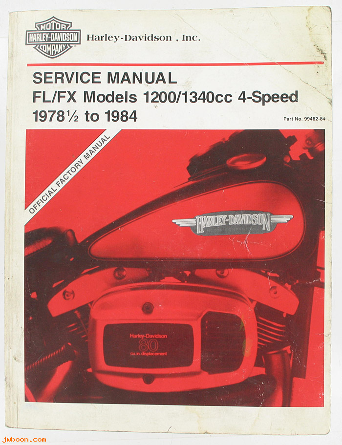   99482-84used (99482-84): FL/FX service manual  1978 1/2 - 1984