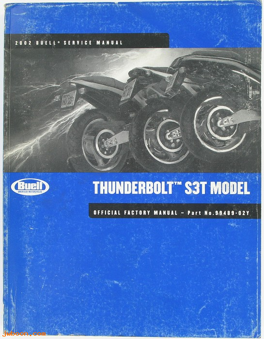   99489-02Yused (99489-02Y): Buell Thunderbolt service manual 2002