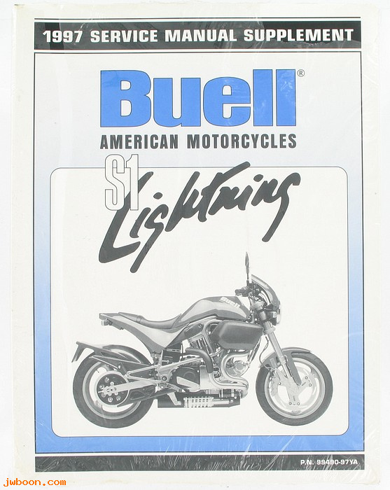   99490-97YA (99490-97YA): Buell S1 Lightning service manual supplement 1997 - NOS