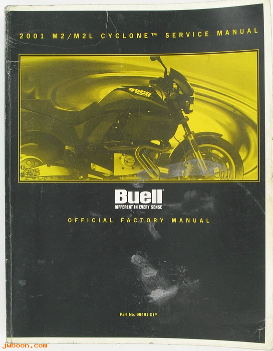   99491-01Yused (99491-01Y): Buell Cyclone M2 service manual 2001