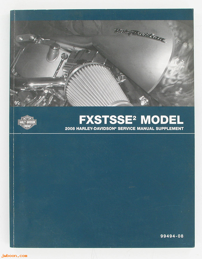   99494-08 (99494-08): FXSTSSE2, CVO Softail Springer service manual supplement 2008