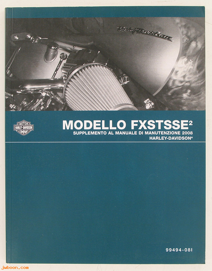   99494-08I (99494-08I): FXSTSSE2, CVO Softail Springer service manual supplement 2008