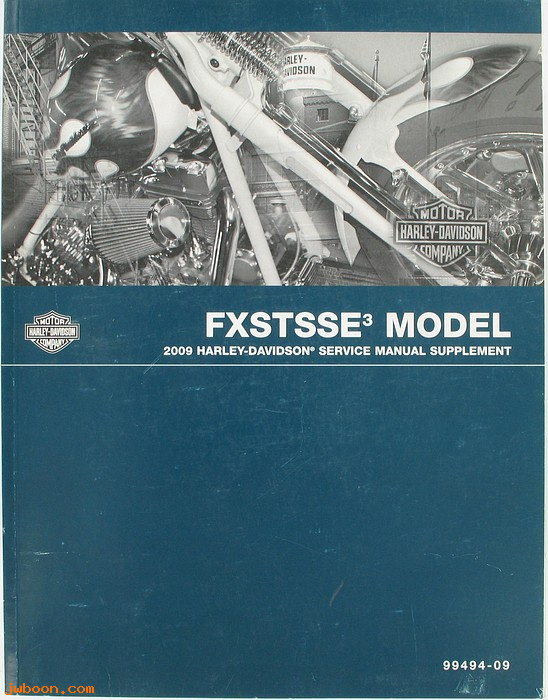   99494-09used (99494-09): FXSTSSE3, CVO Softail Springer service manual supplement 2009