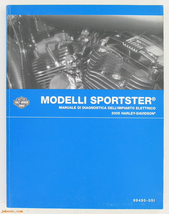   99495-05I (99495-05I): Sportster, electrical diagnostic service manual 2005, italian