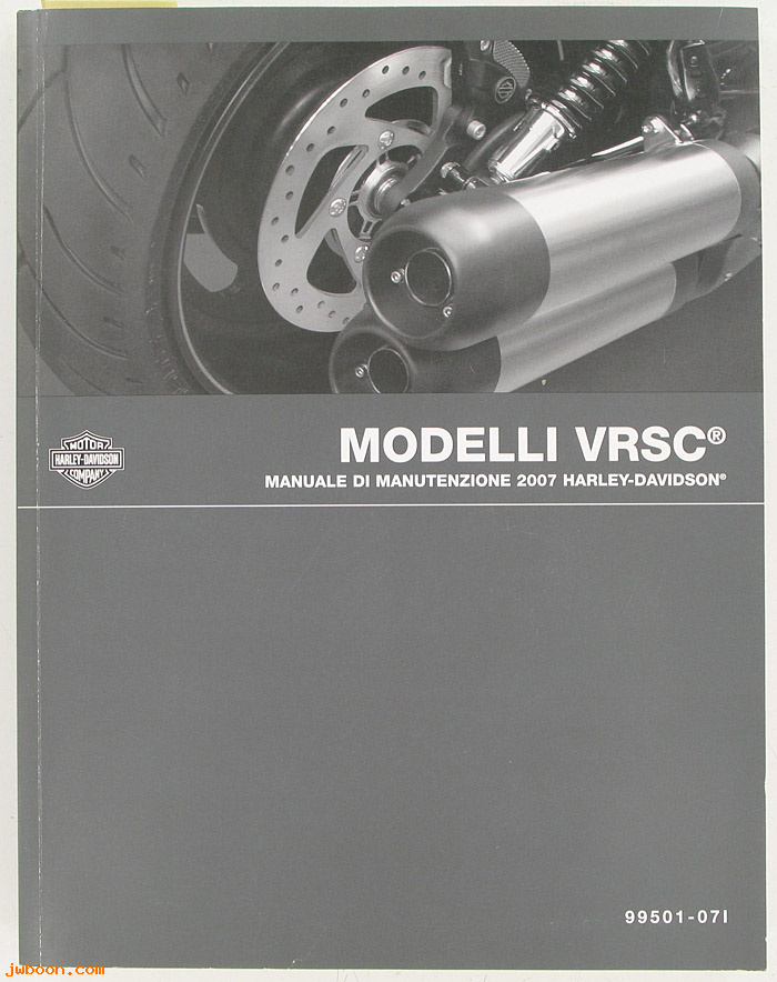   99501-07I (99501-07I): V-rod service manual 2007, italian - NOS