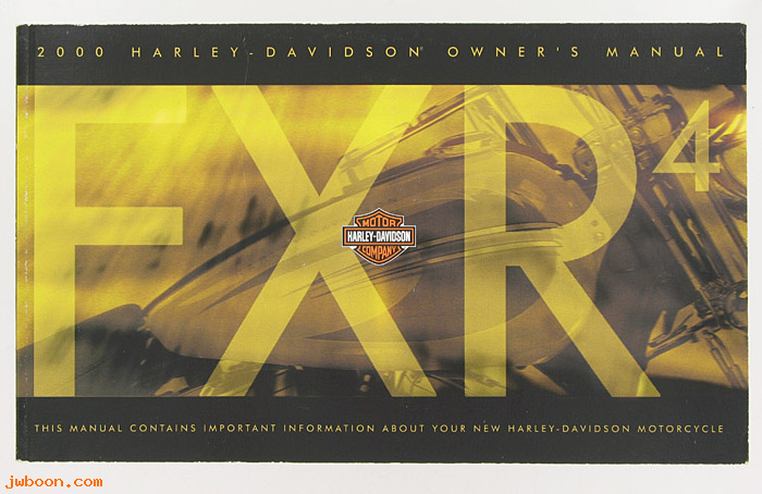   99569-00 (99569-00): FXR4 owner's manual 2000 - NOS - original