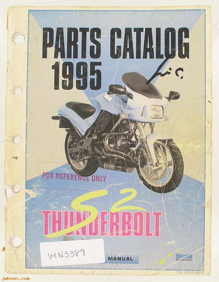   99570-95YAused (99570-95YA): Buell Thunderbolt S2 parts catalog 1995