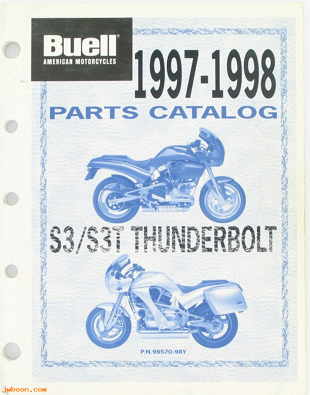   99570-98Y (99570-98Y): Buell Thunderbolt S3, S3T parts catalog '97-'98 - NOS