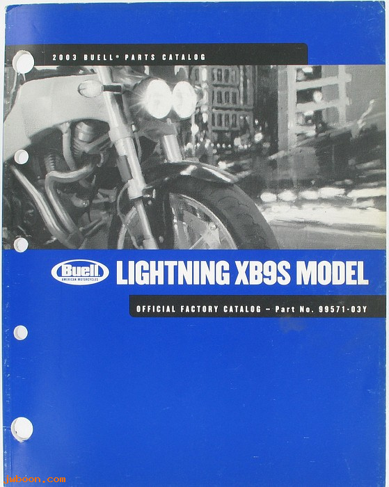   99571-03Yused (99571-03Y): Buell Lightning XB9S parts catalog 2003