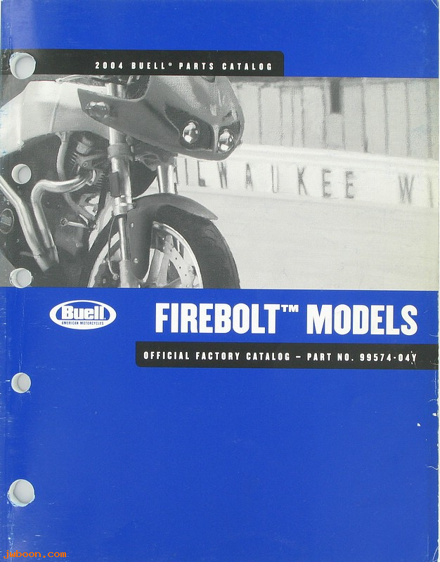   99574-04Y (99574-04Y): Buell Firebolt XB9R, XB12R parts catalog 2004 - NOS