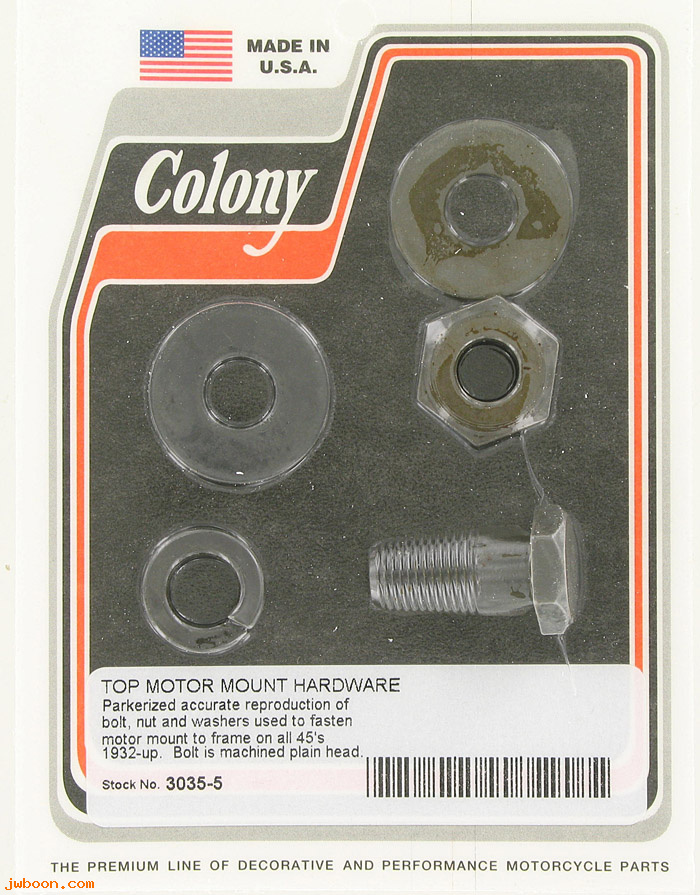 C 3035-5 (    4620 / 7859): Top motor mount kit - plain head - VL, RL, WL, Servi-car '30-'73