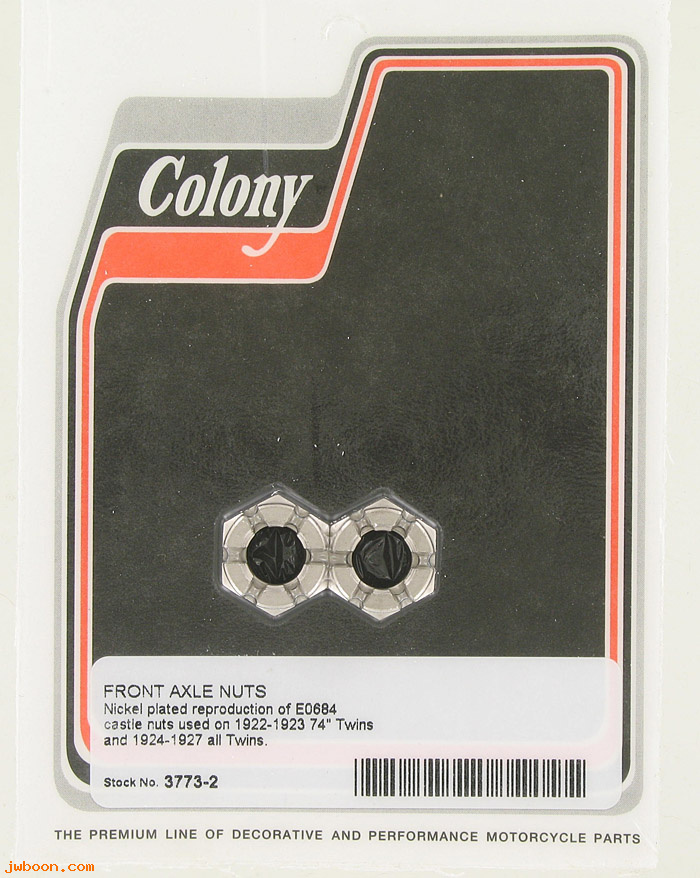 C 3773-2 ( E0684): Front axle nuts '22-'27