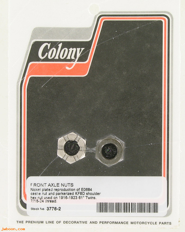 C 3776-2 (EO684 / KF8D): Front axle nuts '16-'23