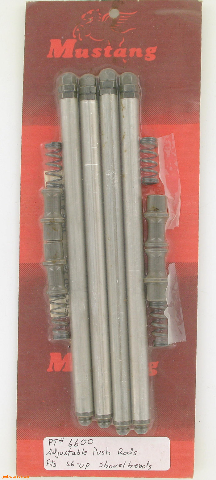 D 6600 (): Mustang set of adjustable pushrods for Shovelhead, in stock