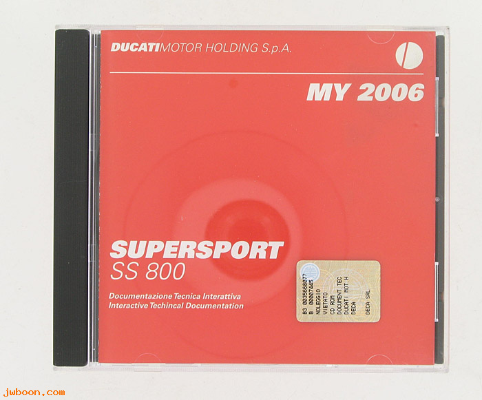 D CDD01 (): Ducati CD interactive technical communi. SuperSport SS800 MY 2006