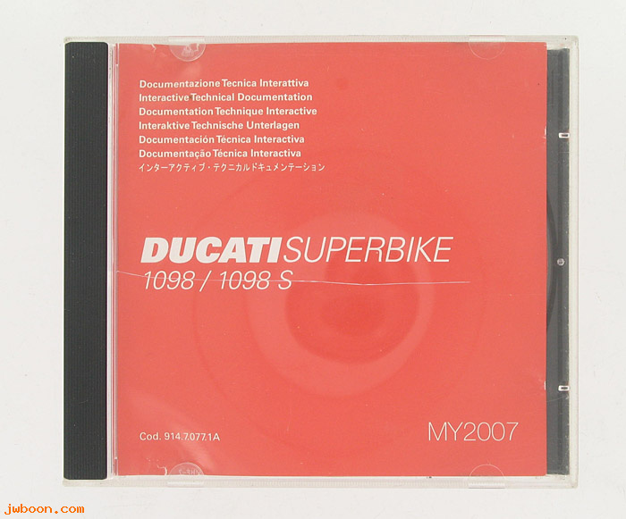 D CDD02 (): Ducati CD interactive technical Superbike 1098 / 1098S, MY 2007