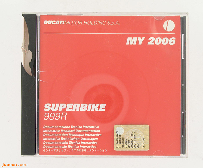 D CDD07 (): Ducati CD interactive technical documenta. Superbike 999R MY 2006