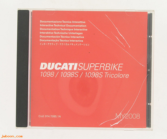 D CDD16 (): Ducati CD interactive technical documenta. Superbike 1098/S 2008