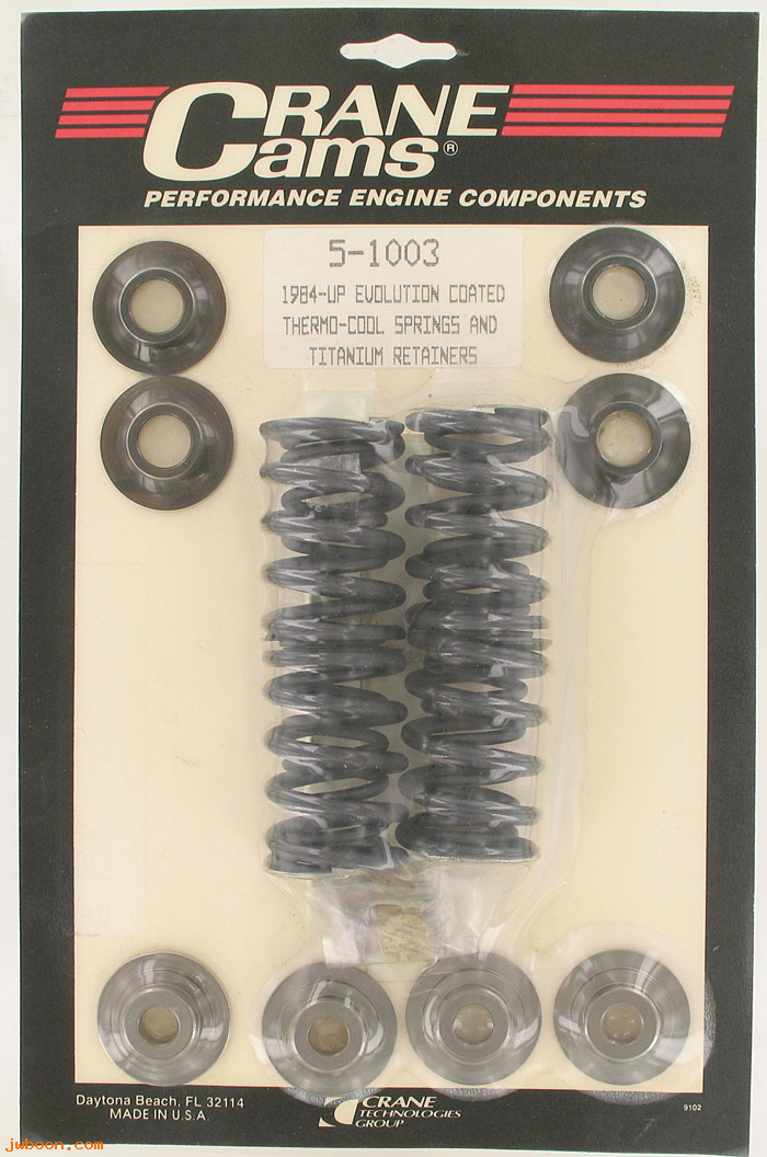 D CR5-1003 (): Crane Cams Valve spring kit, coated thermo-cool springs - EVO